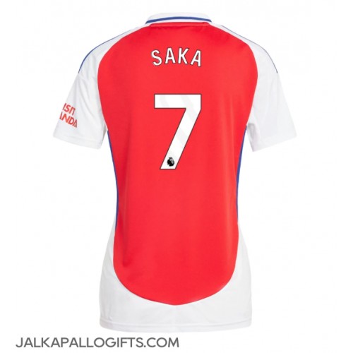 Arsenal Bukayo Saka #7 Kotipaita Naiset 2024-25 Lyhythihainen